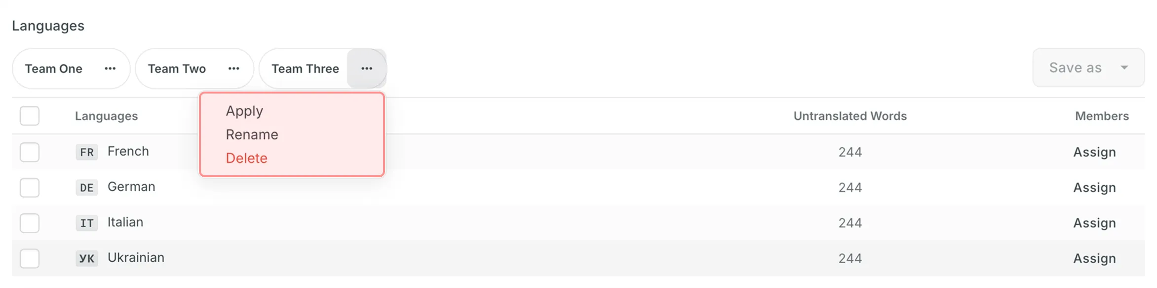 Managing Task Templates